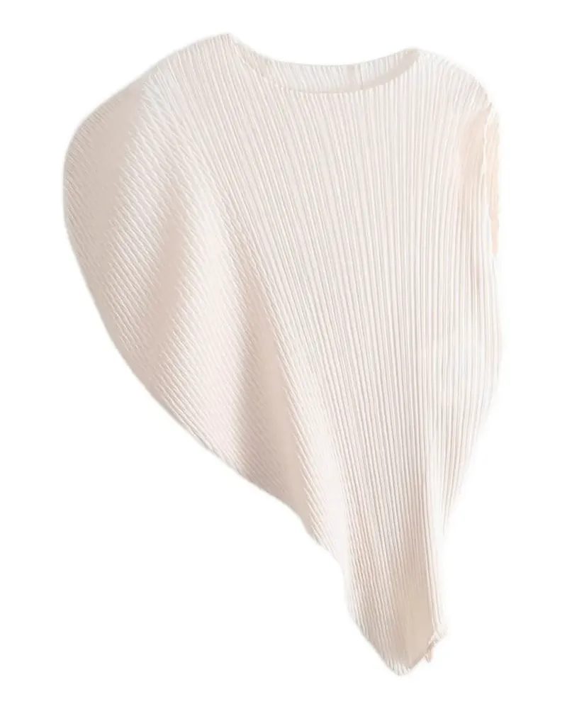 Issey Miyake Asymmetrisches Top - Nude Nude