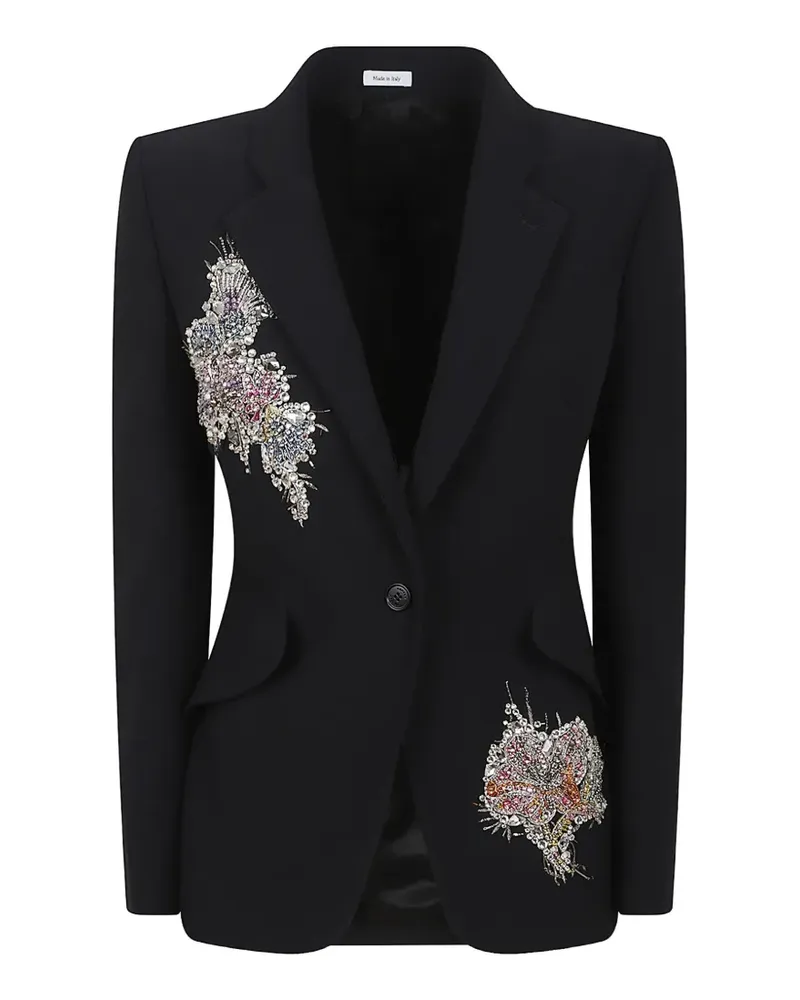 Alexander McQueen Verziertes Sakko - Schwarz Schwarz