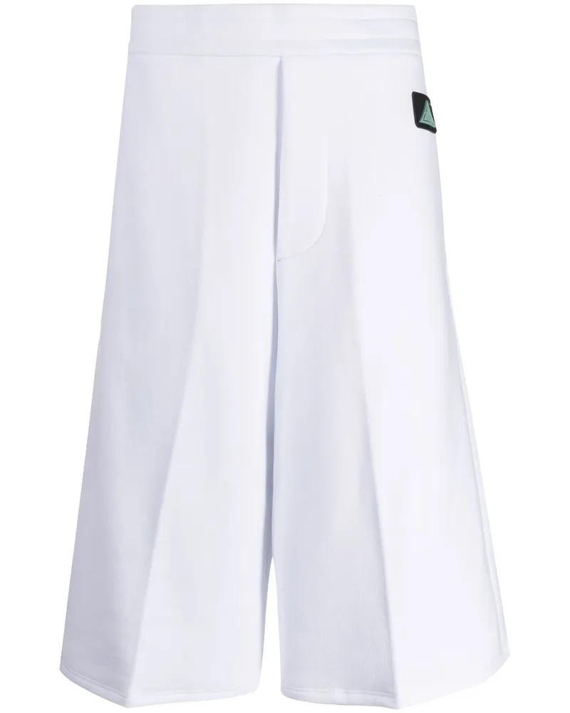 OAMC Joggingshorts mit Logo-Patch - Weiß Weiß