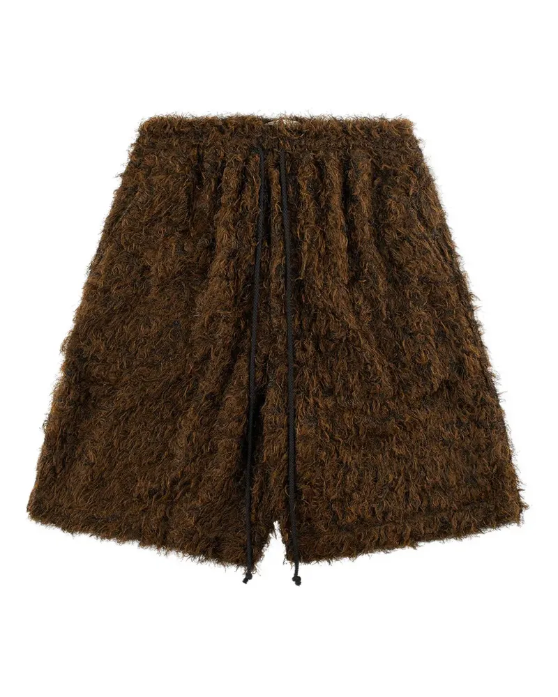 Song For The Mute Black" Shorts mit Stretchbund - Braun Braun