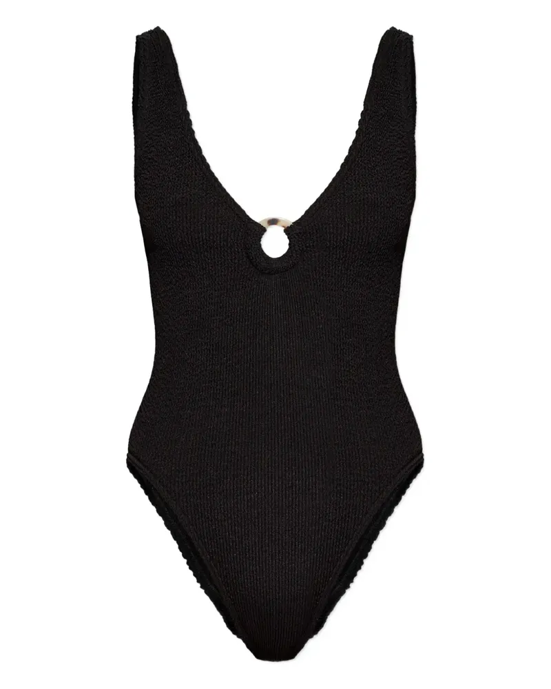 bond-eye ring swimsuit - Schwarz Schwarz