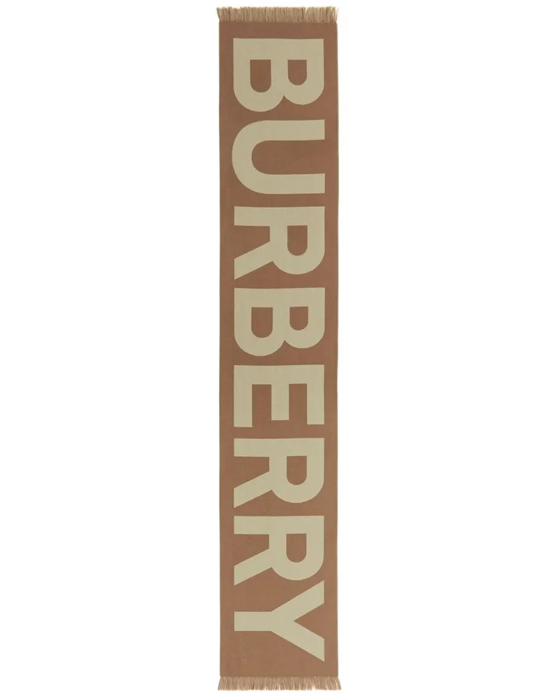 Burberry Schal mit Jacquard-Logo - Braun Braun