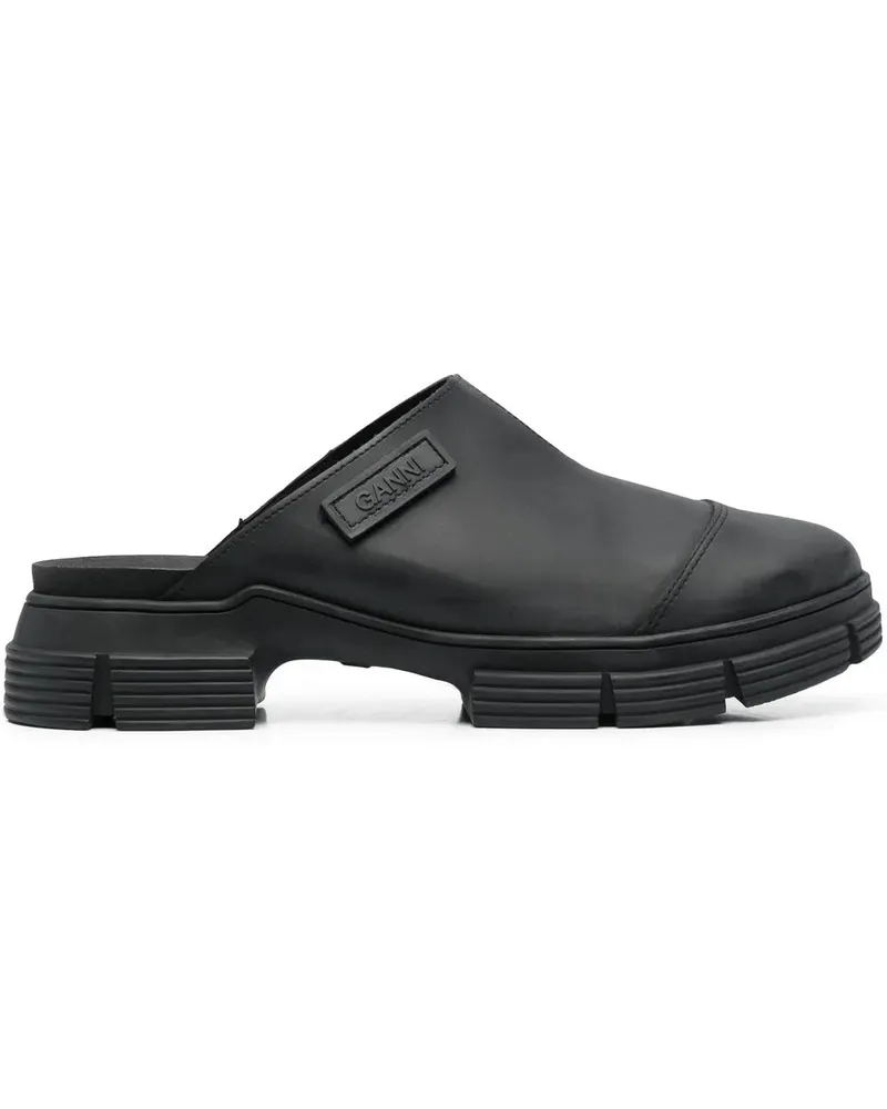 Ganni City Mules - Schwarz Schwarz