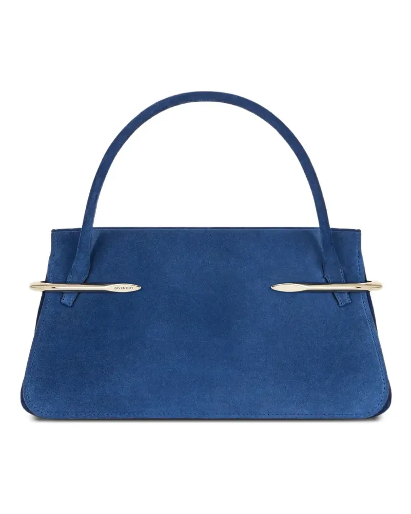 Givenchy Mittelgroße Pinch Tasche aus Leder - Blau Blau