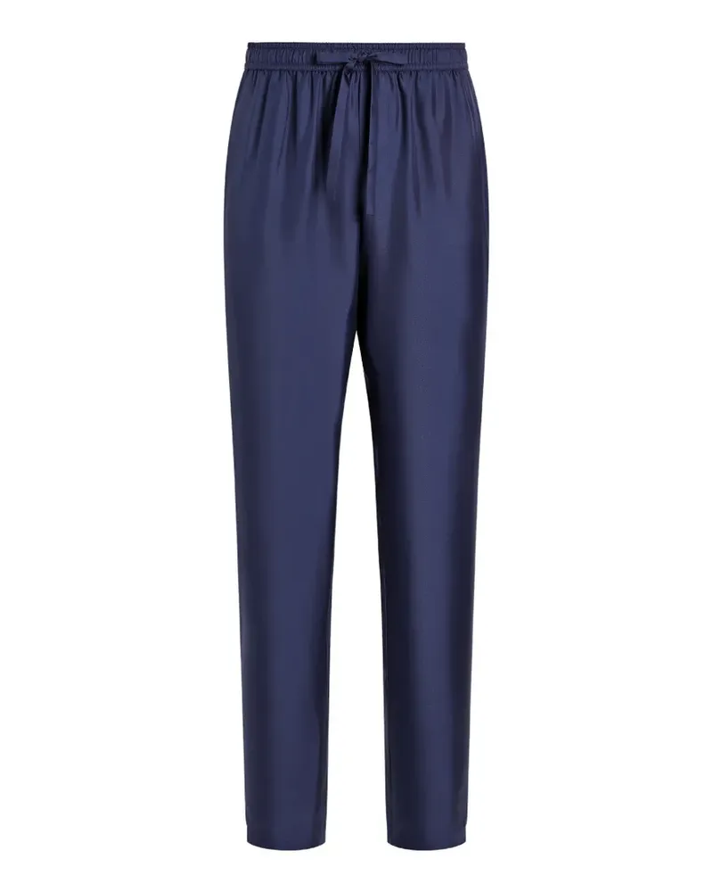 Dolce & Gabbana DG Essentials Seidenhose - Blau Blau