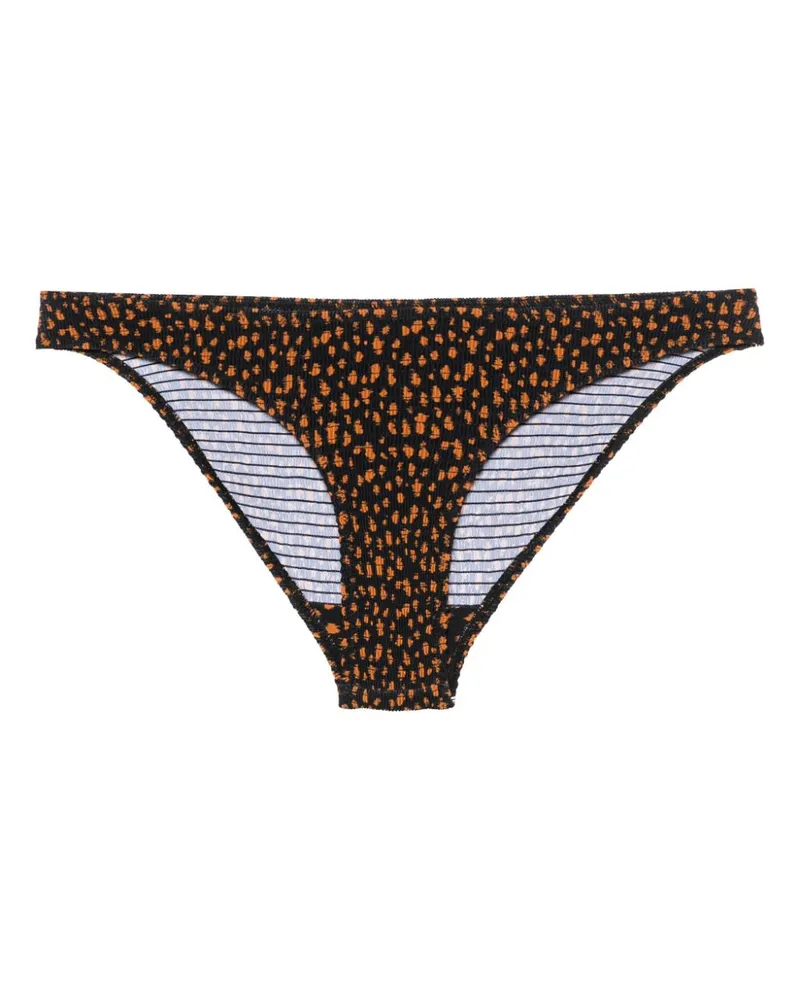 Totême smocked bikini bottoms - Schwarz Schwarz