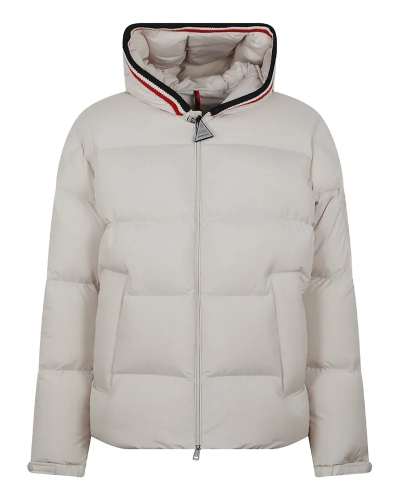 Moncler quilted hooded jacket - Nude Nude