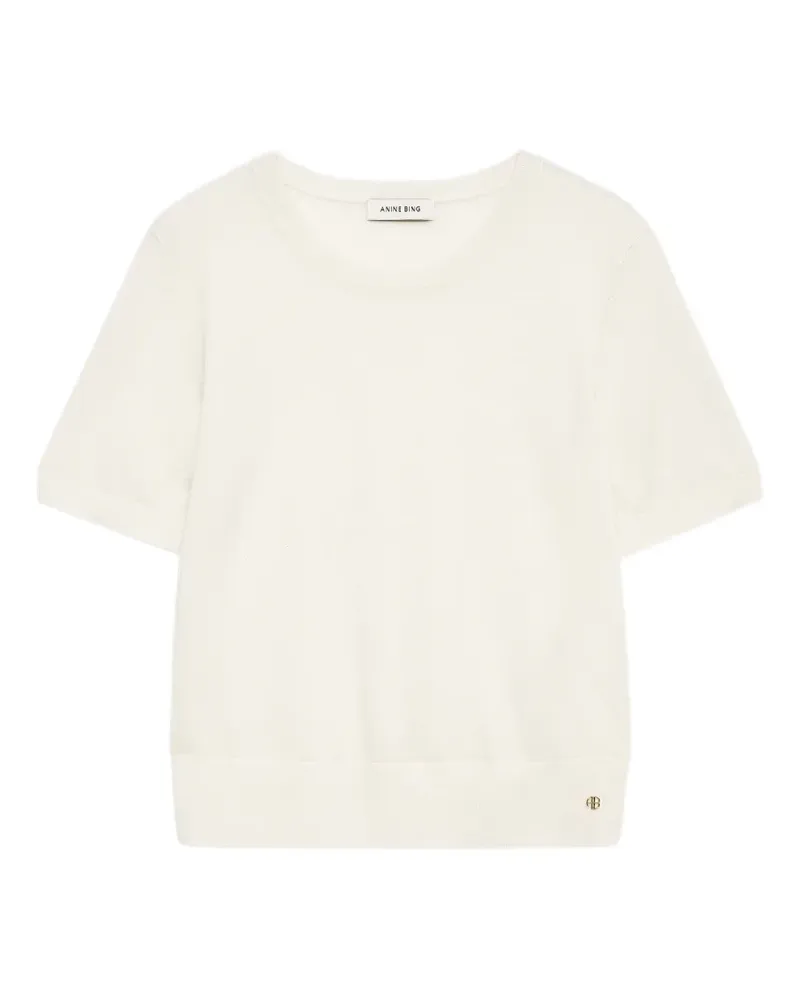 Anine Bing Mora Cropped-Pullover - Nude Nude