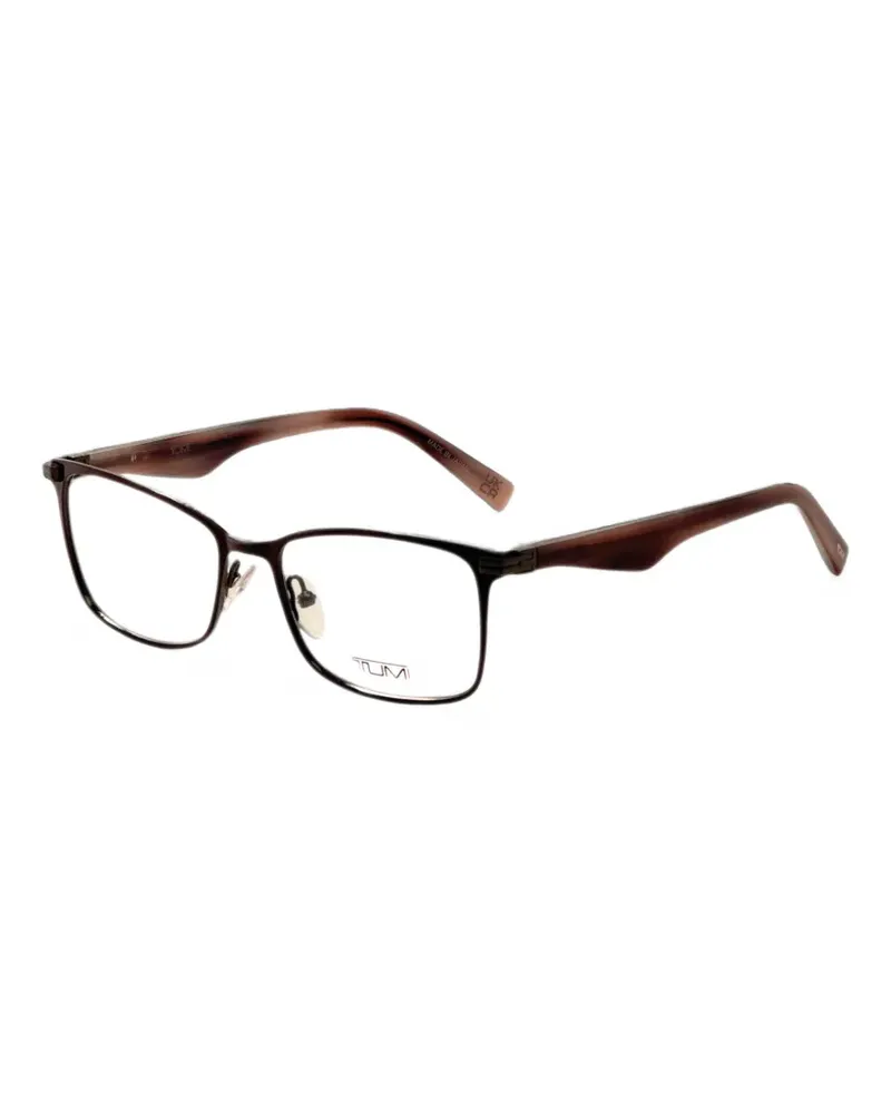 Tumi rectangle-frame glasses - Braun Braun