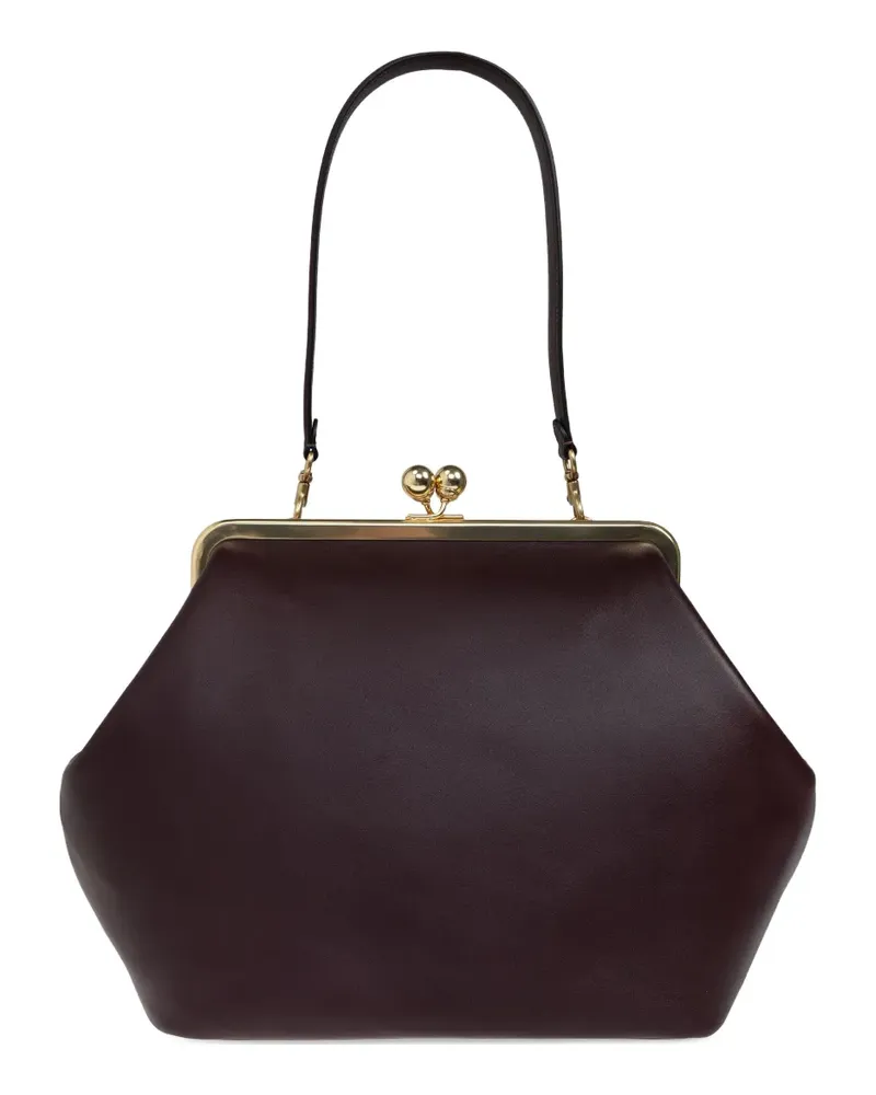 Coach Tote Bag mit Kisslock-Gestell - Braun Braun