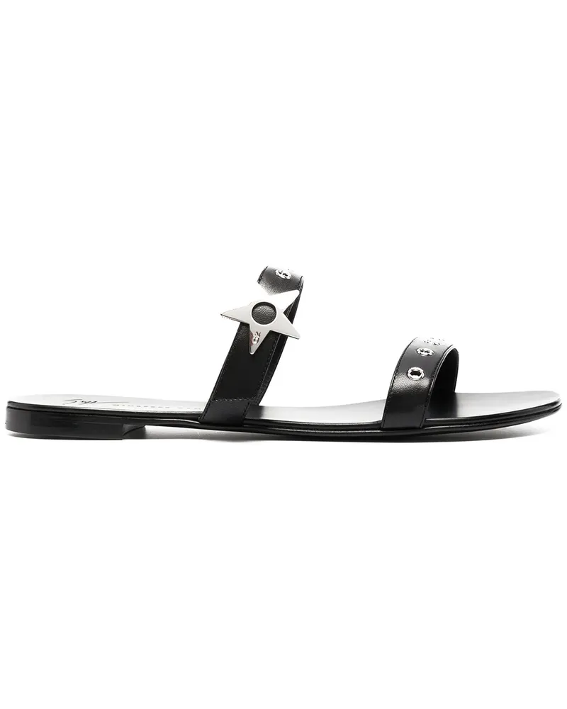 Giuseppe Zanotti Verzierte Sandalen - Schwarz Schwarz