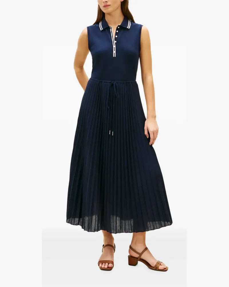 Tommy Hilfiger 1985 pleated sleeveless midi dress - Blau Blau