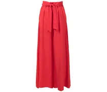 Hose mit Paperbag-Taille - Orange
