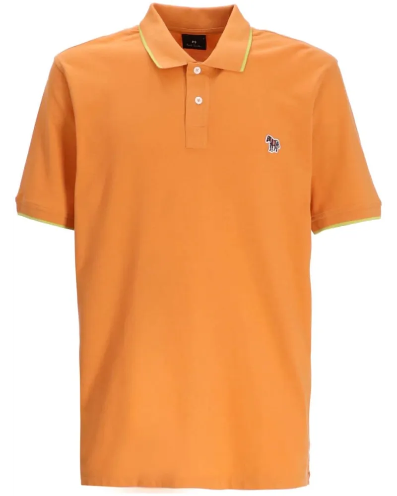 Paul Smith Poloshirt mit Logo-Patch - Orange Orange