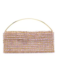 Vanina Maxi Les Nuances Clutch mit Kristallen Violett