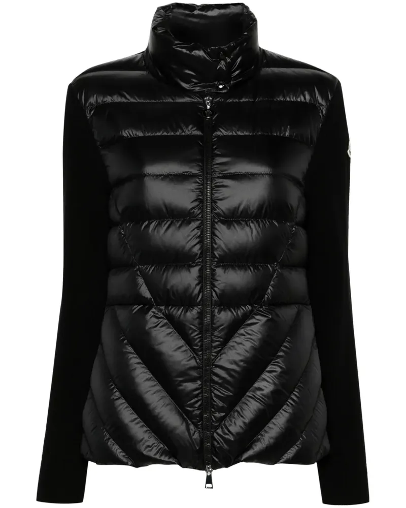 Moncler Gesteppte Daunenjacke - Schwarz Schwarz