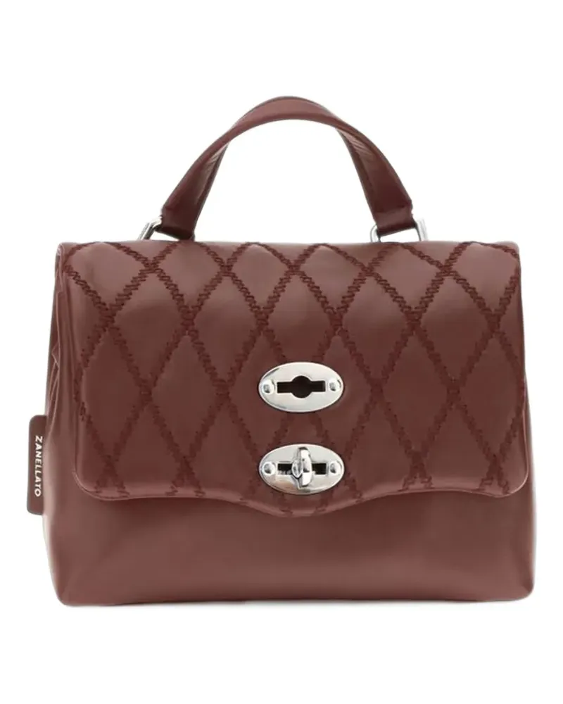Zanellato Postina quilted leather tote bag - Rot Rot