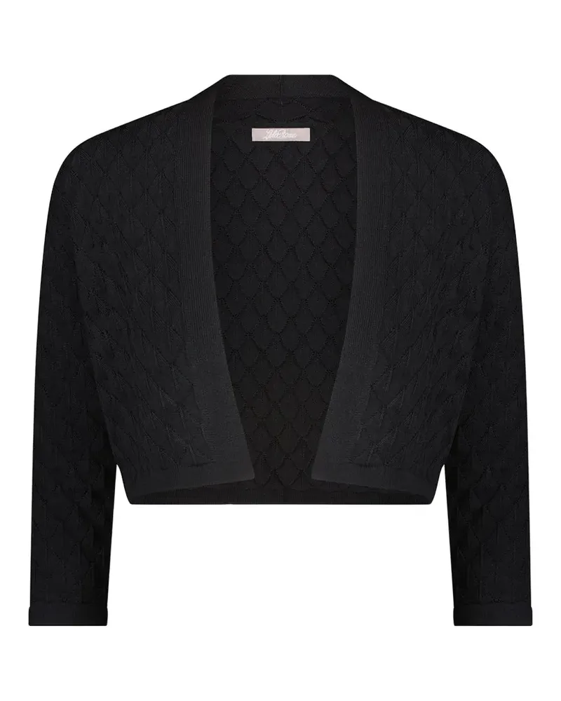 Lela Rose open-front knit bolero - Schwarz Schwarz