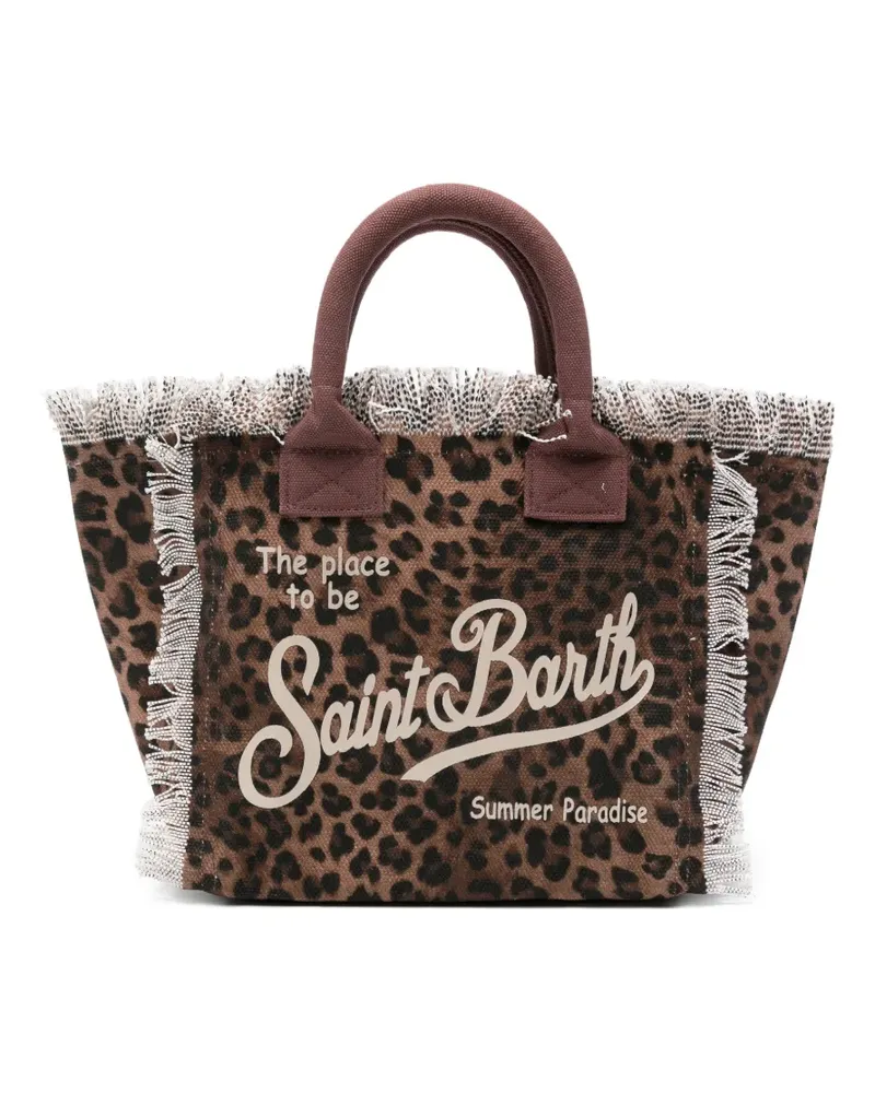 MC2 Saint Barth leopard-print Colette beach bag - Braun Braun