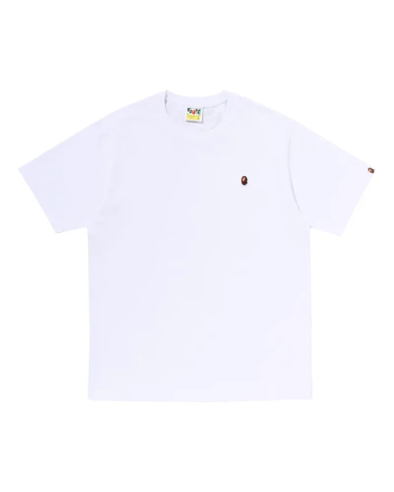 BAPE One Point T-Shirt mit Stickerei - Weiß Weiß