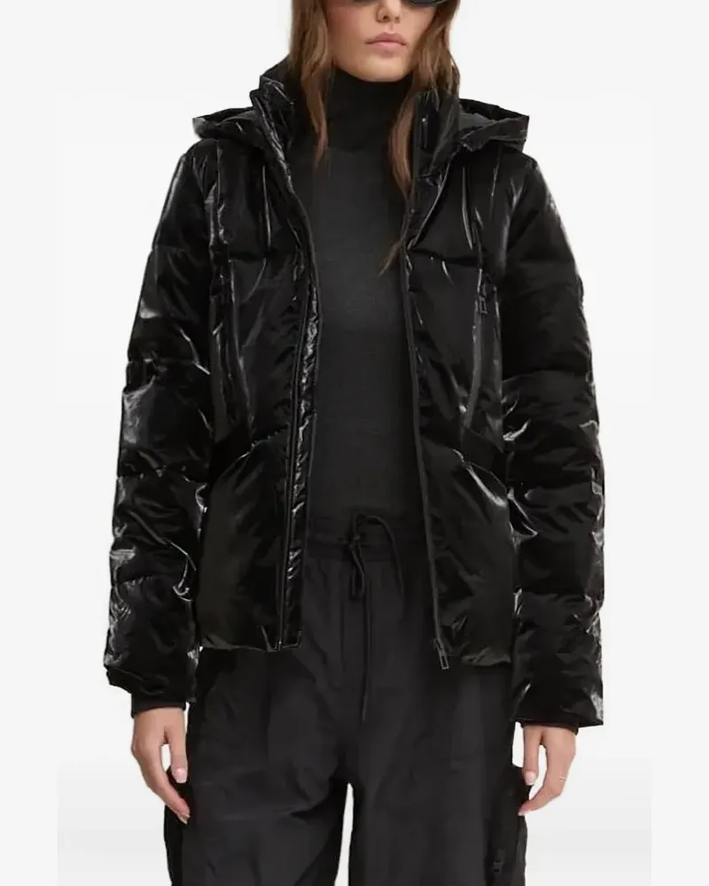 Desigual Gesteppte Kapuzenjacke - Schwarz Schwarz