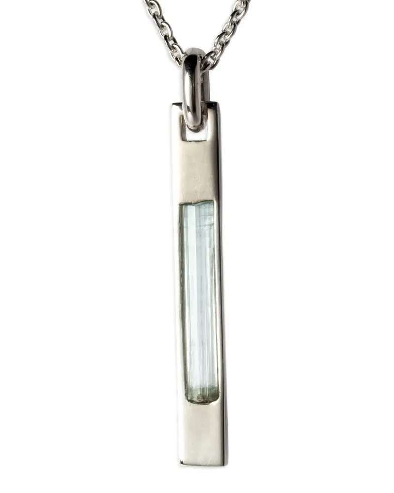 Parts Of Four Talisman Sterlingsilber-Halskette mit Aquamarin Silber