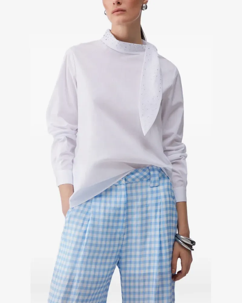 Liu Jo Bluse mit Maxischleife - Weiß Weiß