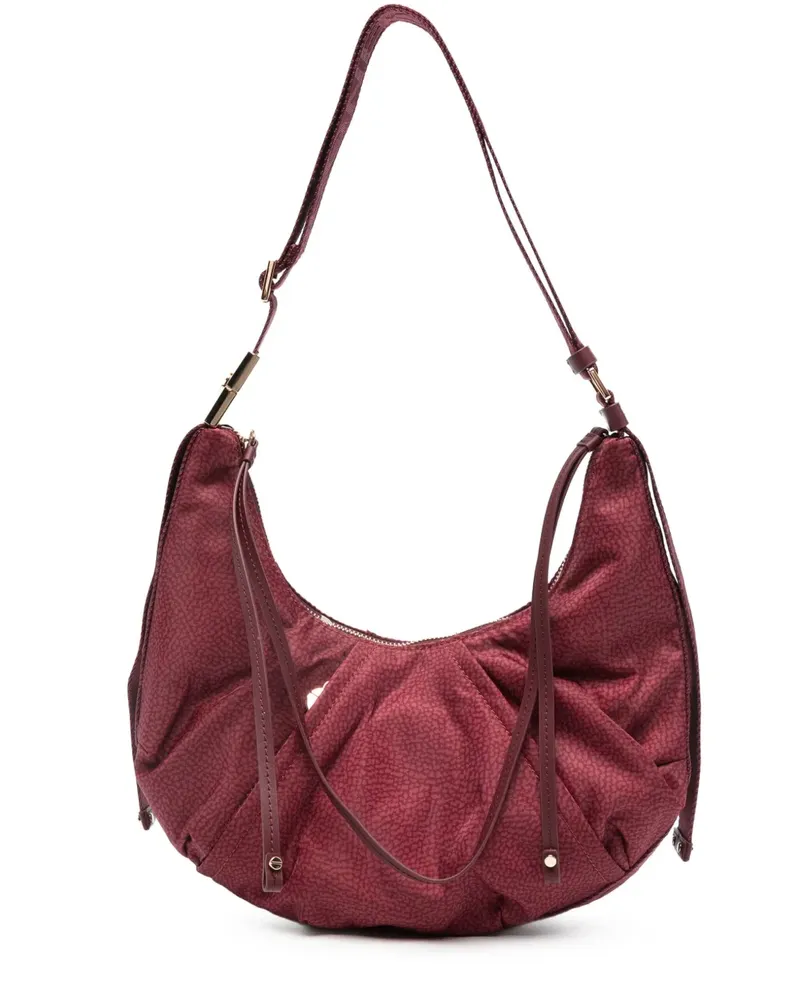 Borbonese Schultertasche mit Falten - Rot Rot