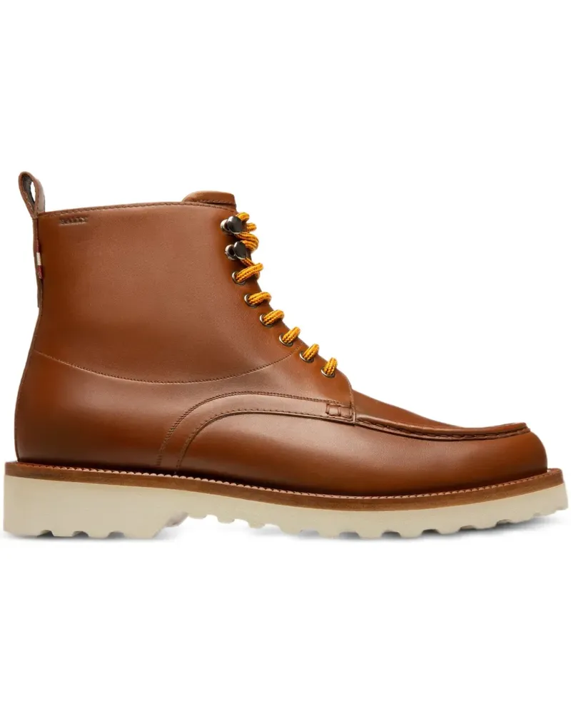 Bally Nobilus Schnürstiefel mit Gummisohle - Braun Braun