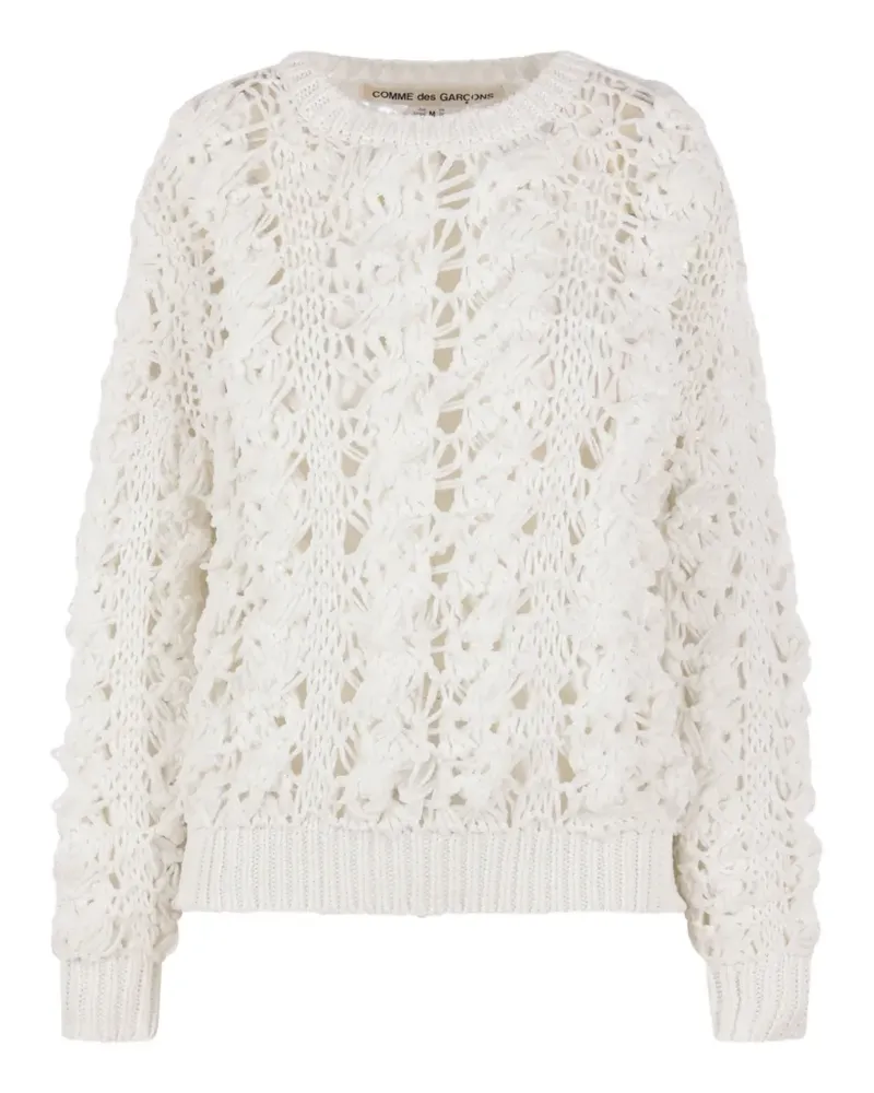 Comme des Garçons open-knit sweater - Weiß Weiß