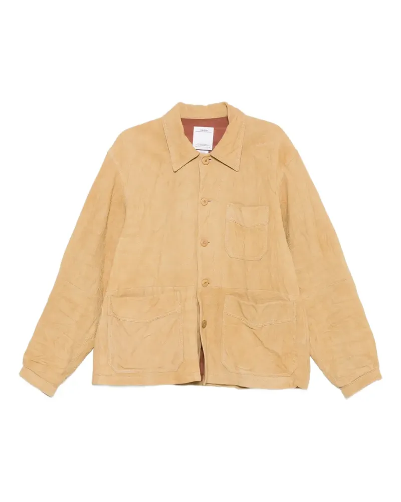Visvim patch-pocket travail coverall jacket - Nude Nude