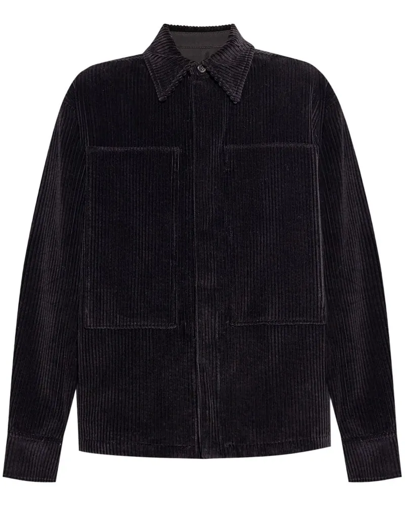 Jil Sander Hemd aus Cord - Schwarz Schwarz