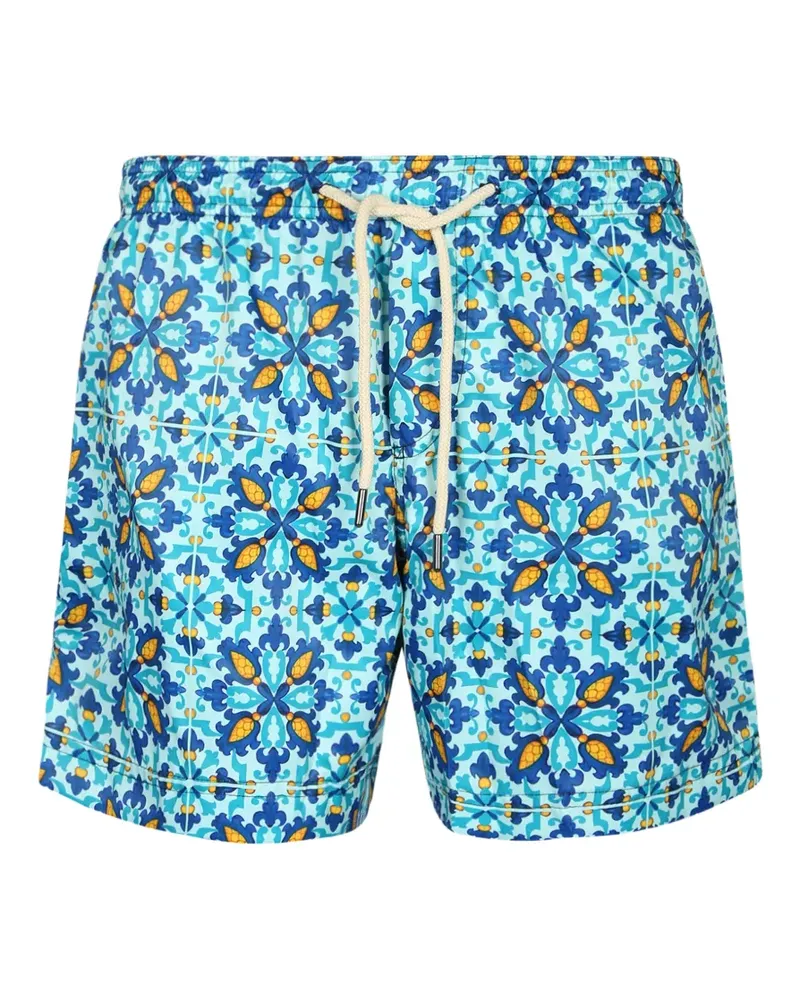 PENINSULA Cala Felce printed drawstring swim shorts - Blau Blau