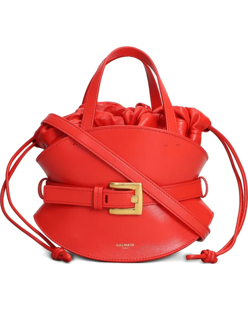 Balmain Tote Bag mit Kordelzug - Rot Rot