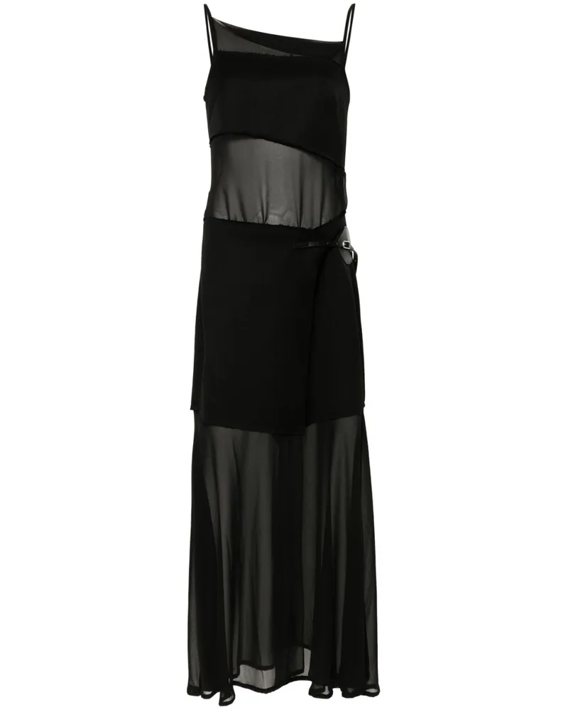 Proenza Schouler Dani Maxikleid - Schwarz Schwarz