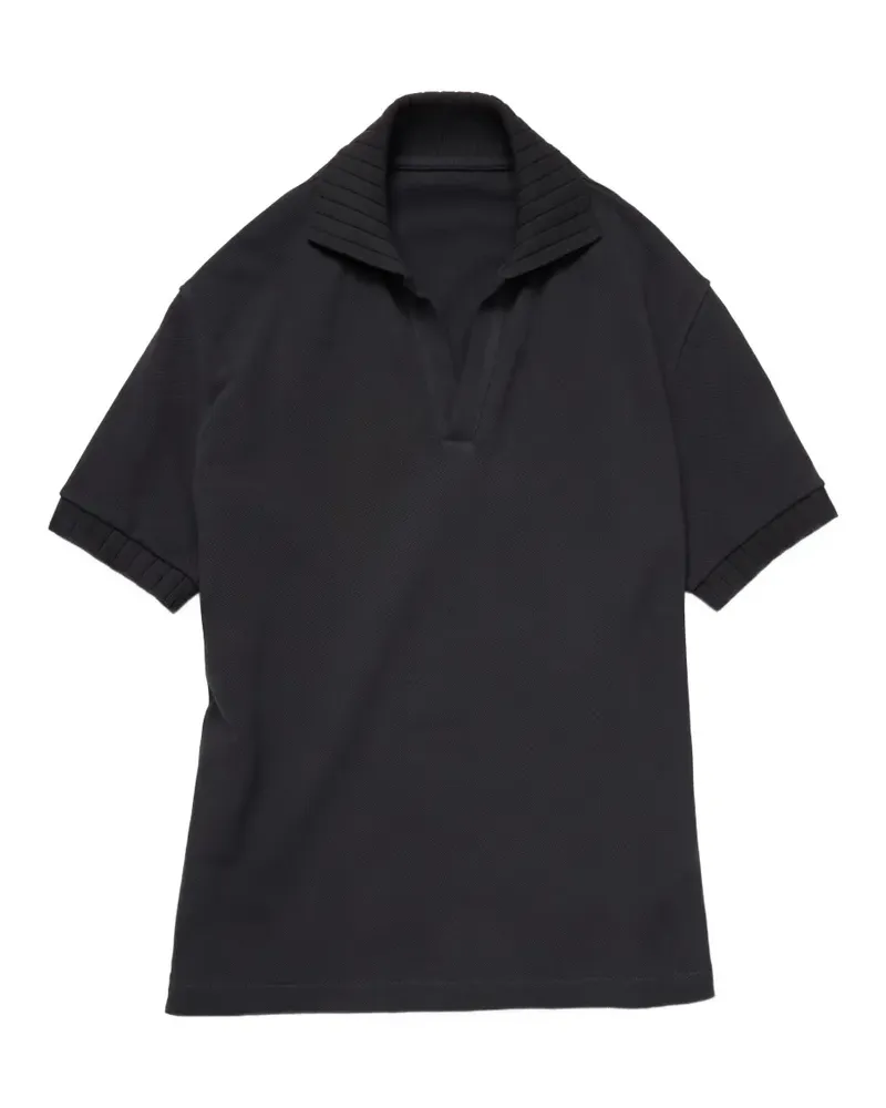 Stoffa piqué cotton polo shirt - Blau Blau
