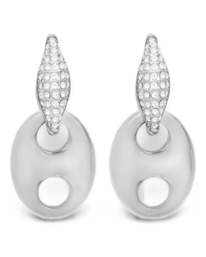 Guess Marina crystal-embellished drop earrings - Silber Silber