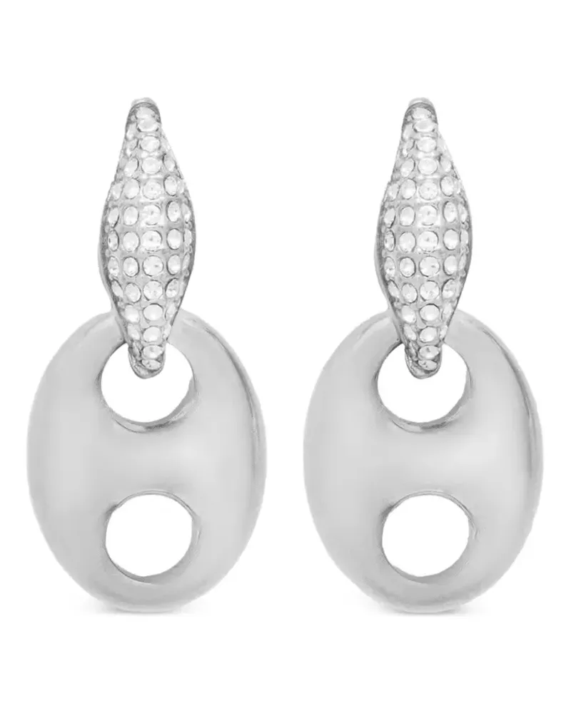 Guess Marina Ohrringe mit Kristallen - Silber Silber