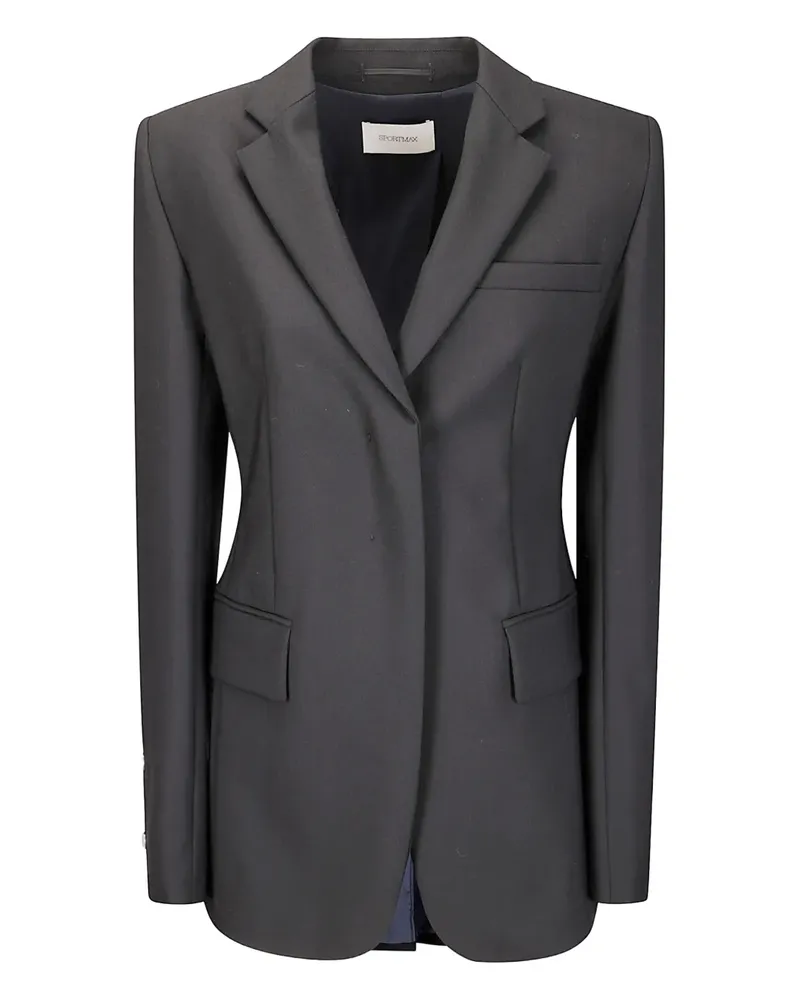 SPORTMAX Ranghi notched-lapel blazer - Schwarz Schwarz