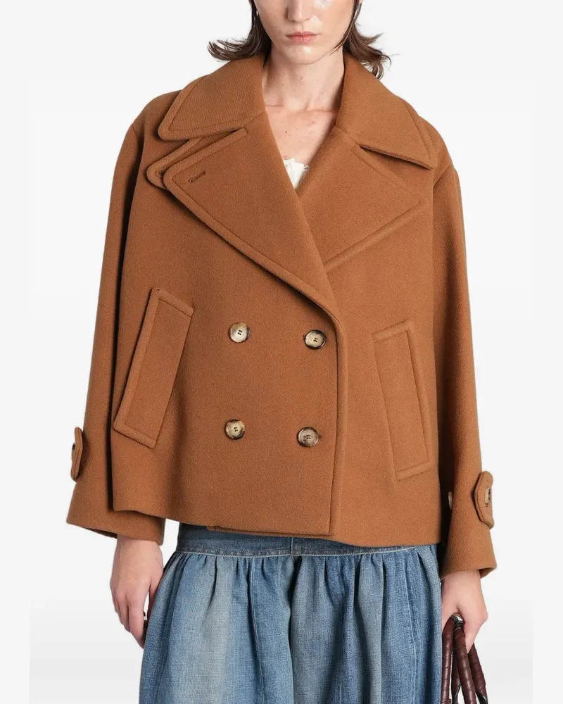 Chloé Klassische Cabanjacke - Braun Braun