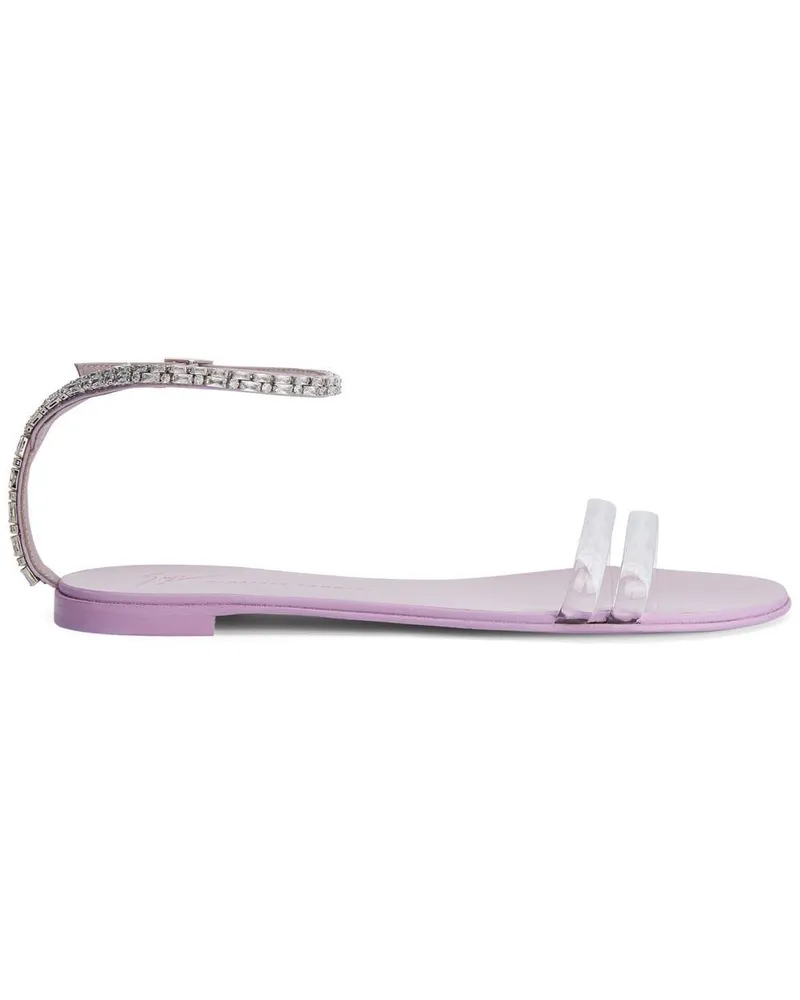 Giuseppe Zanotti Agathe Plexi Sandalen - Rosa Rosa