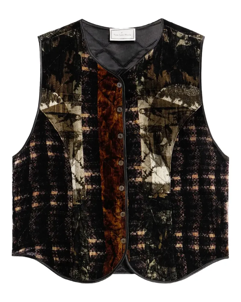 Pierre-Louis Mascia Patchwork-Weste - Braun Braun