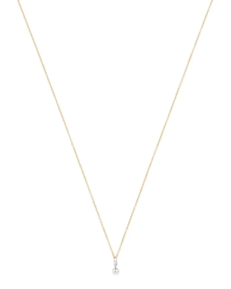 WHITE BIRD 18kt Gelbgoldhalskette mit Diamanten Gold