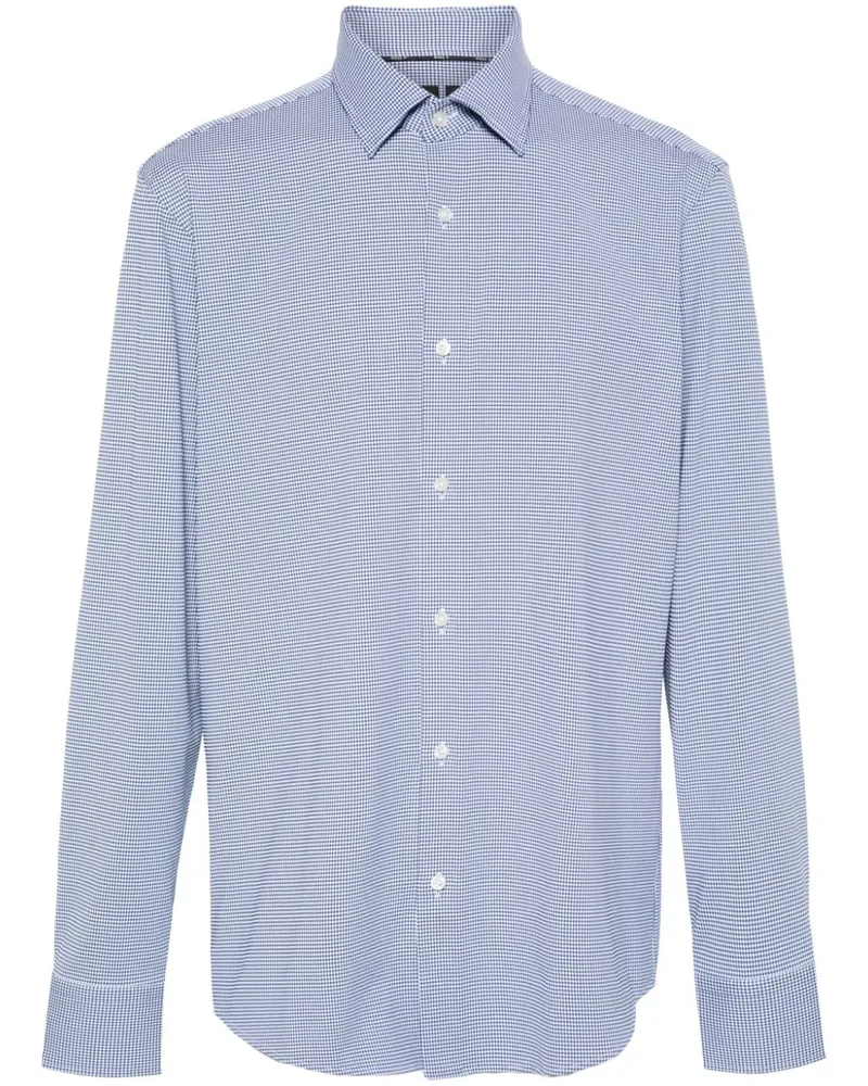 HUGO BOSS Hemd mit Vichy-Karo - Blau Blau