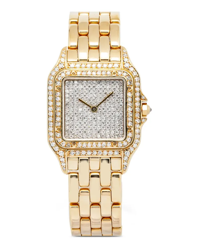 Cartier Panthere Armbanduhr mit Diamanten 27mm - Weiß Weiß