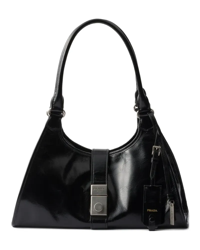 Prada Mittelgroße Schultertasche - Schwarz Schwarz