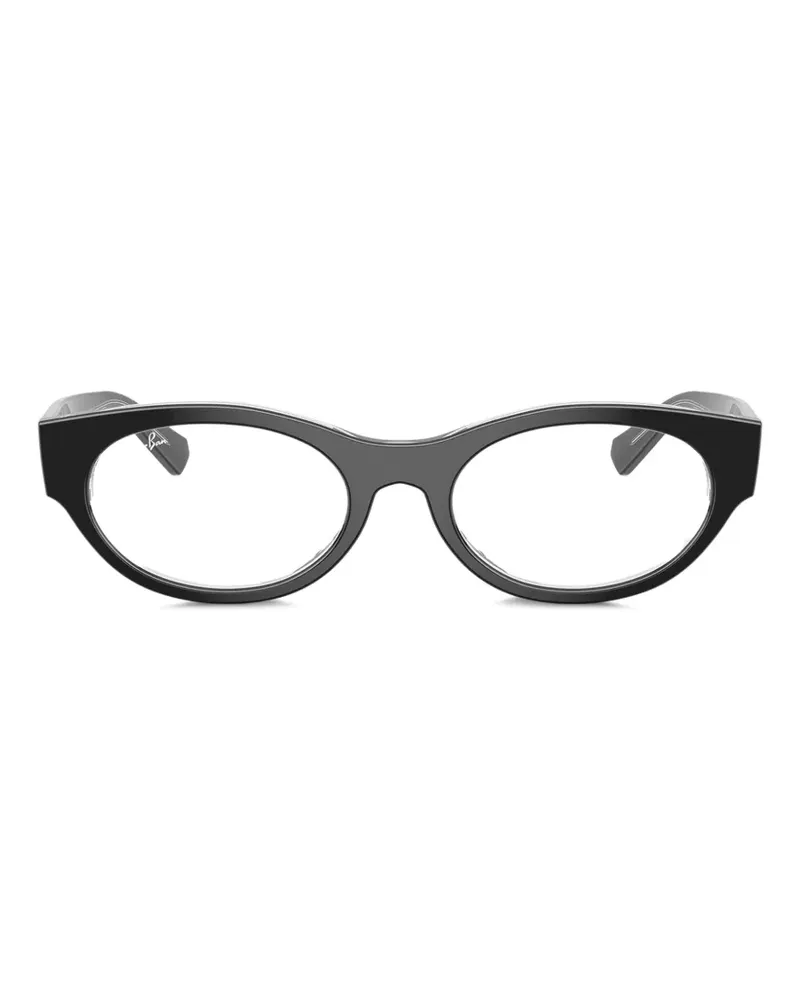 Ray Ban Brille mit ovalem Gestell - Schwarz Schwarz