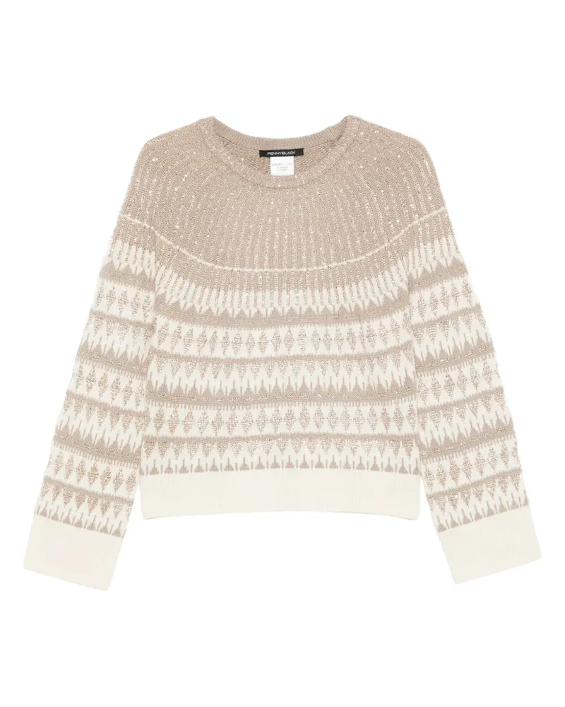 Pennyblack Gemusterter Xanadu Pullover - Nude Nude