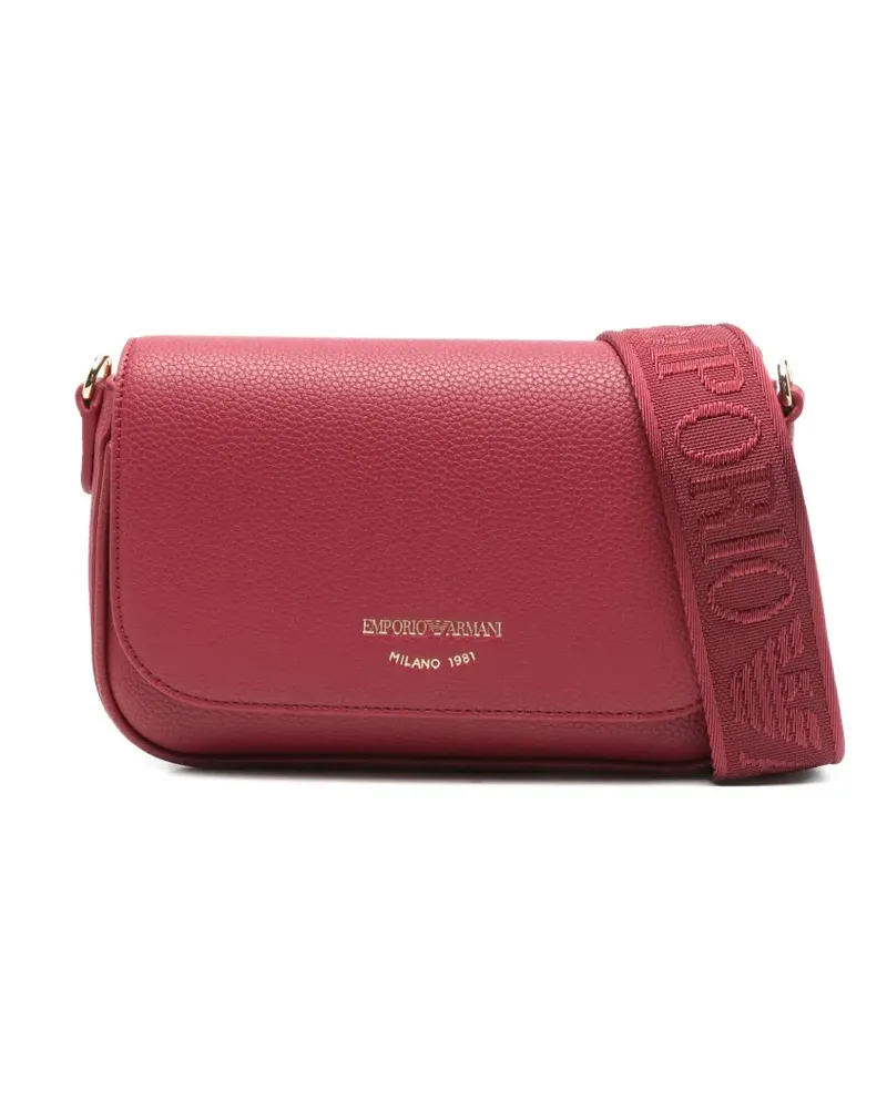 Emporio Armani Schultertasche mit Logo-Prägung - Rot Rot