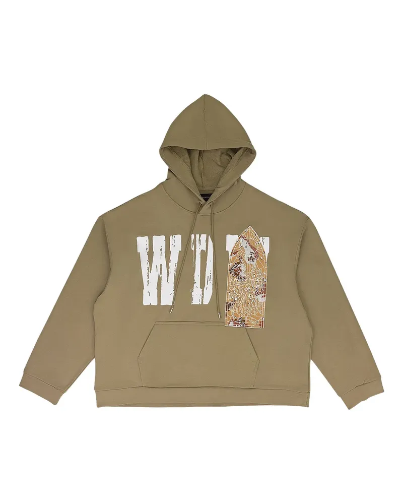 WHO DECIDES WAR Hoodie mit Patch - Grün Grün